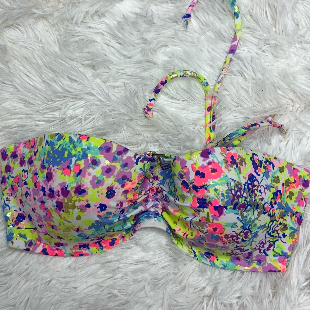 Victoria’s Secret Floral Print Bikini Top 32D
